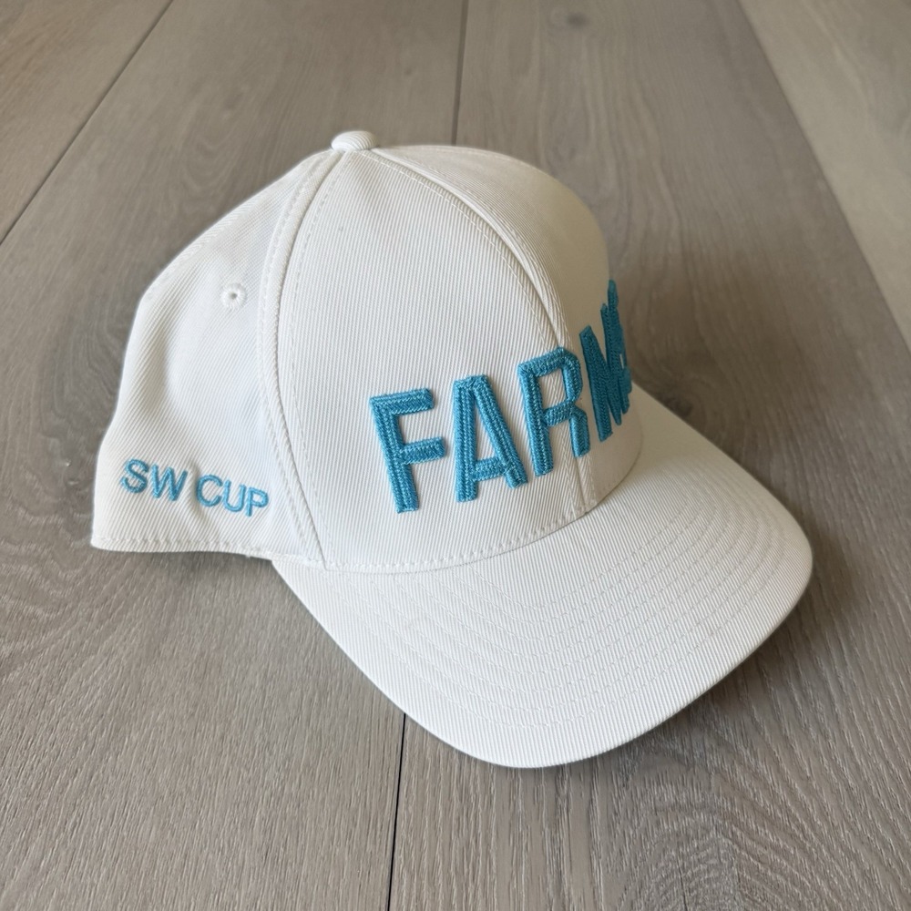 G/FORE Golf Hat White 110 Flexfit Snapback Perforated Yupoong SWING CUP
